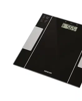 Predlžovacie káble Sencor -  Inteligentná osobná fitness váha 1xCR2032 čierna 41006232