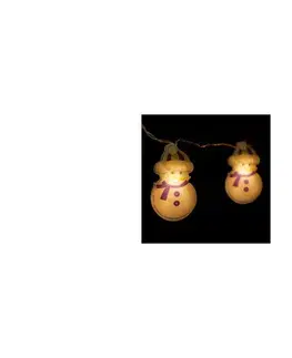 Svietidlá  LED  reťaz 10xLED/2xAA 1,35 m teplá biela snehuliak gl-58910