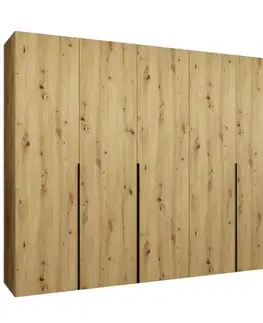 Šatníkové skrine Skriňa Alicante I 300 artisan čierna