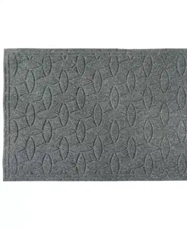 Koberce Rohožka  textile 40x60 šedý prúžok