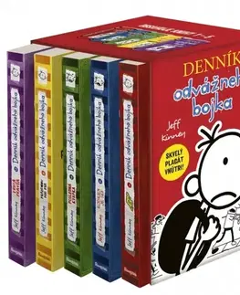 Dobrodružstvo, napätie, western Denník odvážneho bojka box 1 – 5 - Jeff Kinney
