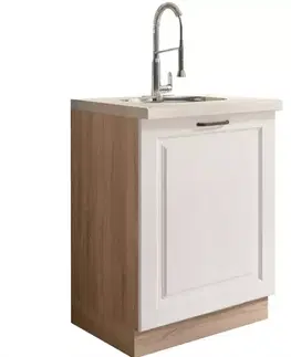 Kuchynské skrinky stojace Kuchynská skrinka Smart 11D Sonoma/biely Mat