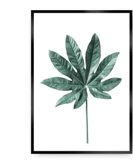 Obrazy Plagát Leaf Emerald Green