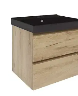 Kúpeľňový nábytok Kúpeľňová skrinka s umývadlom SAT B-Way 59x50x45 cm dub mat BWAY260OAKUU1B BWAY260OAKUU1B