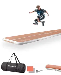 Žinenky Airtrack inSPORTline Airstunt 500x100x10 cm mocha mousse
