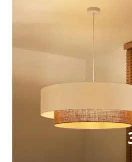 Svietidlá BRILAGI - LED závesný luster na lane BOHO STYLE, 3× E27 (max. 15 W), 230 V, priemer 80 cm 8590828006770