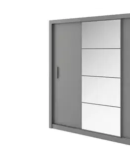 Šatníkové skrine IDEAL 01 šatníková skriňa, sivá