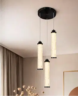 Stropná svetla CORTE lampa wisząca talerz czarny matowy 25W LED 3000K klosz bezbarwny