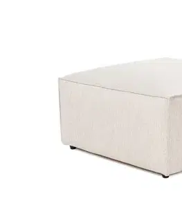 Taburety a podnožky Puf Lora Pouffe - Light Brown
