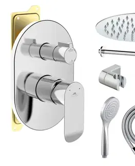 Kúpeľňové batérie Rubineta Rubineta - ULTRA-2F CHROM, Podomietkový sprchový set vrátane príslušenstva OLBA625056