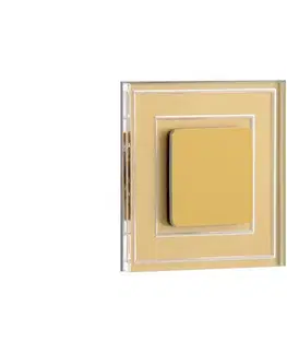 LED osvetlenie LDST KE-01-SZ-BC8 - LED schodiskové svietidlo KELLY 8xLED/1,2W/230V zlatá 3500K KE-01-SZ-BC8