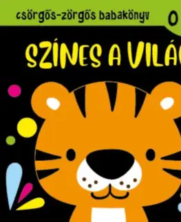 Leporelá, krabičky, puzzle knihy Csörgős-zörgős babakönyv - Színes a világ