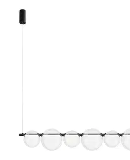 Svietidlá  LED luster na lanku ATOLA LED/19W/230V čierna/číra ML2244