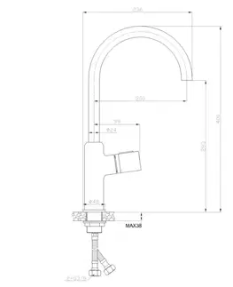 Kuchynské drezy INVENA INVENA - Drezová batéria STONE PLUS chróm BZ-P3-001-V