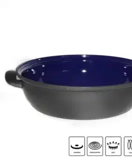 Panvice BELIS Panvica smaltovaná hlboká s odnímateľnou rúčkou a pokrievkou, 26cm BSE, Belis