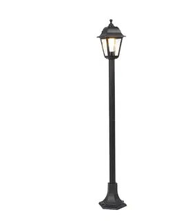 Vonkajšie svietidlá Klasická lampa čiernej farby 122 cm IP44 - Capital