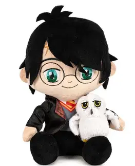 Plyšové a textilné zvieratká BARRADO HARRY POTTER Harry s hedvigou plyšová hračka 24cm