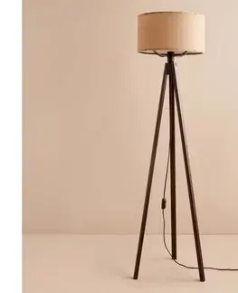 Lampy  Stojacia lampa AYD 1xE27/40W/230V hnedá/béžová 780SGN3502