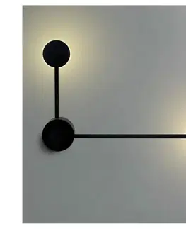 Svietidlá  LED Nástenné svietidlo JOY 2xGX53/6W/230V čierna 326294