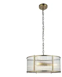Svietidlá Endon 106282 - Závesný luster RIDGETON na reťazi 3xE14/6W/230V, mosadz 106282