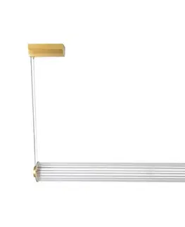 Svietidlá Zuma Line 1232 - LED stmievateľný luster na lanku COMO LED/39W/230V 2700-6500K zlatý + s diaľkovým ovládačom 1232