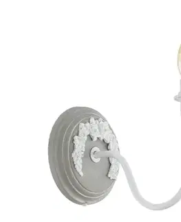 Svietidlá Eglo 33005 - Nástenné svietidlo 1xE14/40W/230V biela/šedá 33005