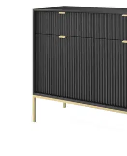 Komody ArtPS Komoda MONA KSZ-104 | čierna