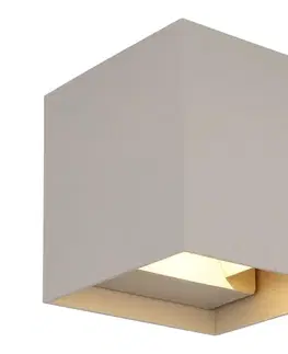 LED osvetlenie Globo 34168SA - LED vonkajšie nástenné svietidlo VERONIKA 2xLED/3W/230V IP54 34168SA