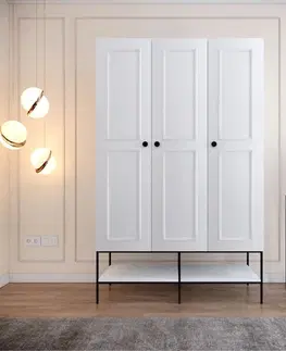Šatňové skrine Šatníková skriňa Martin 3 - White