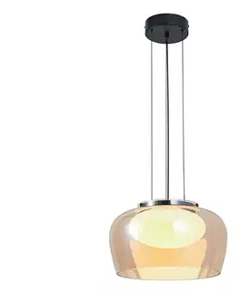 Svietidlá  Luster na lanku INSIEME 1xGX53/10W/230V pr. 35 cm dymová béžová 31-50885