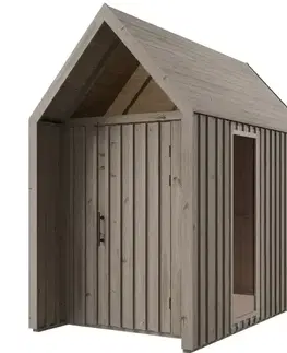 Drevené domčeky na záhradu Záhradný domček Swedish Barn 1622 sivý V3