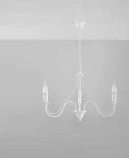 Lampy do obývačky Luster Minerwa 3 A-0213 biely