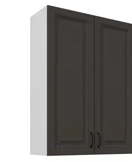 Kuchynské skrinky visiace Skrinka do kuchyne Stilo grafit matná/biely 80G-108 2F