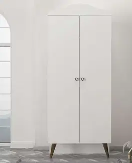 Šatníkové skrine ROLA 2D šatníková skriňa, biela