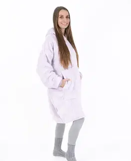 Dámske mikiny MKLozkoviny.sk Baránková mikina mikroplyš – Laura lila veľkosť M