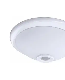 Svietidlá Greenlux Stropné svietidlo s pohybovým senzorom MANA 2xE27/40W/230V priemer 30 cm biele 