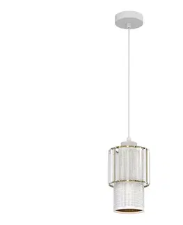 Svietidlá  Luster na lanku BLANCO 1xE27/60W/230V biela MLP8364