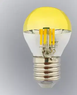 Žiarovky E27 Žiarovka FL LED P45 5W E27 4200K Half Amber