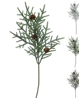 Vianočné dekorácie MAKRO - Konárik vianočný zapichovací 32cm rôzne druhy
