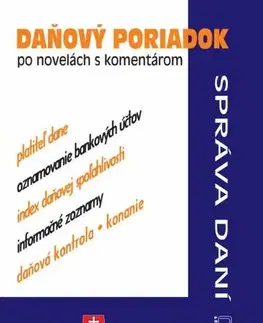Právo - ostatné Daňový poriadok (s komentárom 2022) - Daniela Ivanaková