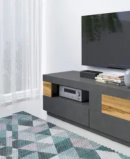TV stolíky SELINKA 41 TV stolík 2 šuplíkový, matera/dub wotan