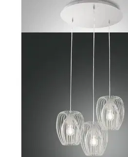 Svietidlá Fabas Luce 3677-47-102 - Luster na lanku CAMP 3xE27/40W/230V biela 3677-47-102