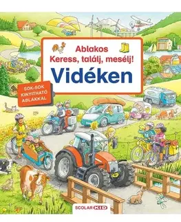 Leporelá, krabičky, puzzle knihy Ablakos Keress, találj, mesélj! - Vidéken