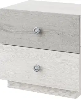 Nočné stolíky VIVA nočný stolík, light artwood/industrial