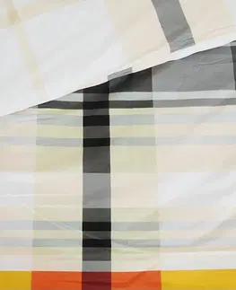 Obliečky B.E.S. Petrovice Bavlnené obliečky Exkluziv Orange kube, 140 x 200 cm, 70 x 90 cm