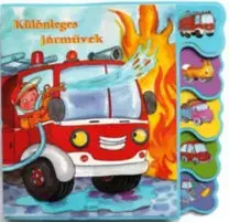 Leporelá, krabičky, puzzle knihy Különleges járművek - neuvedený,Hajnal Eszes