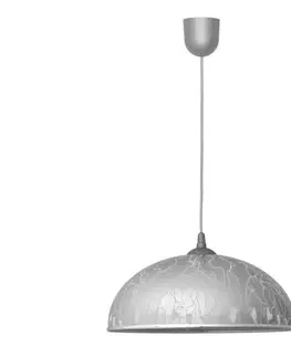 Svietidlá  Luster na lanku CIRCLE 1xE27/15W/230V šedá WLA-05 HYDRO SILVER CH