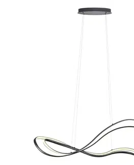 Svietidlá Redo 01-3599 - LED stmievateľný luster na lanku TEMPEST LED/58W/230V čierna 01-3599