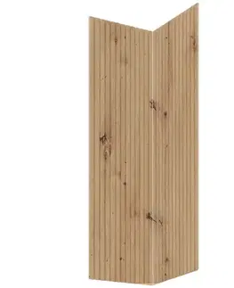 Kuchynské skrinky Čelo skrinky Luxeo F14-G60N2(100) ryfla dub