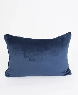 Dekoračné obliečky MKLozkoviny.sk Obliečka na vankúš mikroplyš Exclusive 40 × 60 cm - Laura námornícka modrá-  -